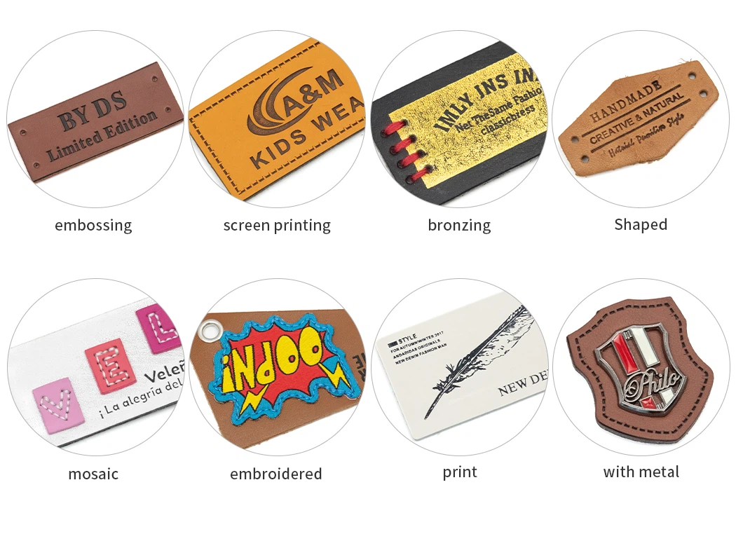 leather label