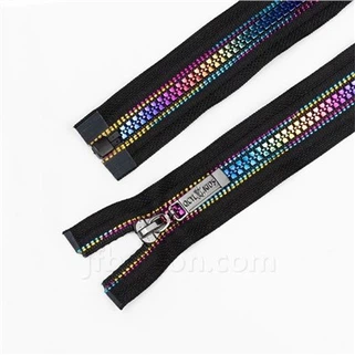 زیپ های فلزی پایان یافته برای کاپشن