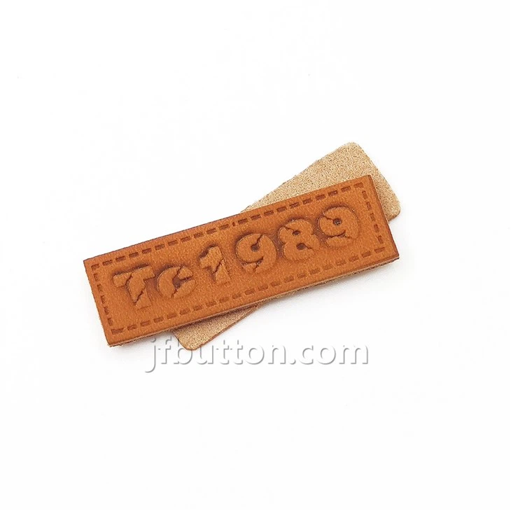 Handmade Leather Tags For Crochet