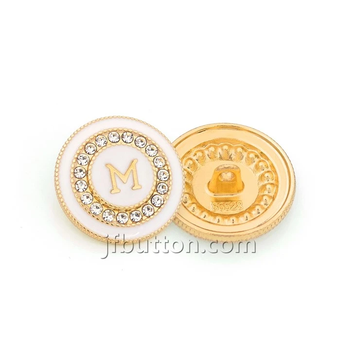 Rhinestone Accents Shank Buttons high quality