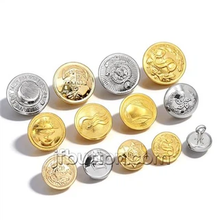 دکمه های نظامی برنجی عتیقه