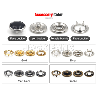 انواع مختلف دکمه Snap Prong